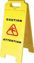 778 100 x 4 roll BILINGUAL JANITORIAL FLOOR SIGN 301 (V6300160) YELLOW 302 (V6300260) YELLOW 301 CAUTION WET FLOOR/ATTENTION