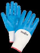 coated gloves Mediumweight Nitrile Coated gloves - cotton lining a 13-gauge seamless knitted cotton shell a Excellent dexterity and dry grip a Resists abrasion, cuts and punctures a Knit wrist