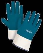 Exceptional durability, grip and flexibility a Heavyweight nitrile coating a Superior abrasion, cut and puncture resistance a Full coating for maximum protection, palm a Knit wrist prevents debris