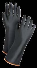 chemical resistant gloves Natural rubber latex canners gloves - - - a Unlined a Embossed diamond pattern provides superior grip a Chlorinated for easy donning a Beaded cuff for added tear resistance