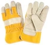 leather gloves Superior Quality LINED Grain Cowhide Fitters gloves a Cotton-lined palm keeps hands dry a Resists oil and water absorption