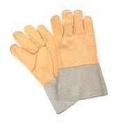 SM592 Material handling, fabrication, metal handling and construction Cow Grain Premium Quality Gloves a Premium cow grain palm and index leather construction a Top split