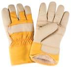 SDL886 SDL887 X- 2X- Cotton Fleece grain cowhide furniture leather gloves a Durable, tough furniture leather construction a Cotton-lined patch palm style a Resists oil and water a Full cotton fleece