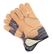 winter leather gloves Cotton Fleece-Lined GRAIN Cowhide Fitters gloves - - - a Full cotton fleece lining provides moderate warmth a Superior abrasion resistance a Resists oil and