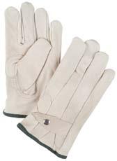 winter leather gloves FLEECE LINED GRAIN COWHIDE DRIVERS AND ROPERS gloves - - - a Smooth top grain cowhide all-leather construction a Superior abrasion resistance a Resists oil and water absorption