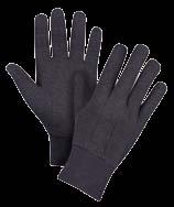 canvas & jersey gloves Brown Jersey gloves a Durable knit jersey fabric offers premium comfort a 65% polyester and 35% cotton blend a