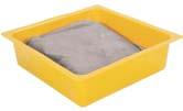10 gallons 25 SEI050 SEI053 drip pans a Pans are filled with sorbent pillows which keep liquids contained and prevents splashing a Convenient, versatile, and easy to use around the work environment a