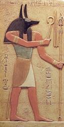 Funerary Deities Anubis god of embalming head of a