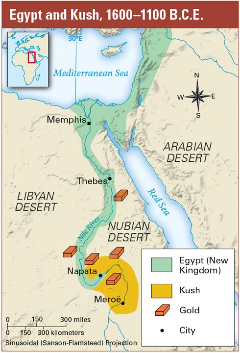 Its location along the Nile River, to the south of
