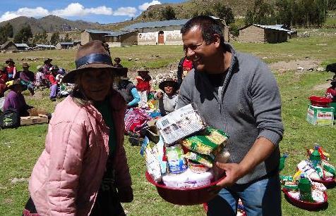 Contributions to Local Communities by SMM Peru Support for local