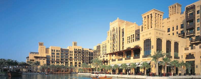 Madinat Jumeirah The Arabian Resort Madinat Jumeirah is a city within a city; a magnificent tribute to Dubai s heritage, with three hotels and courtyard summerhouses, traditional souk, Talise Spa,