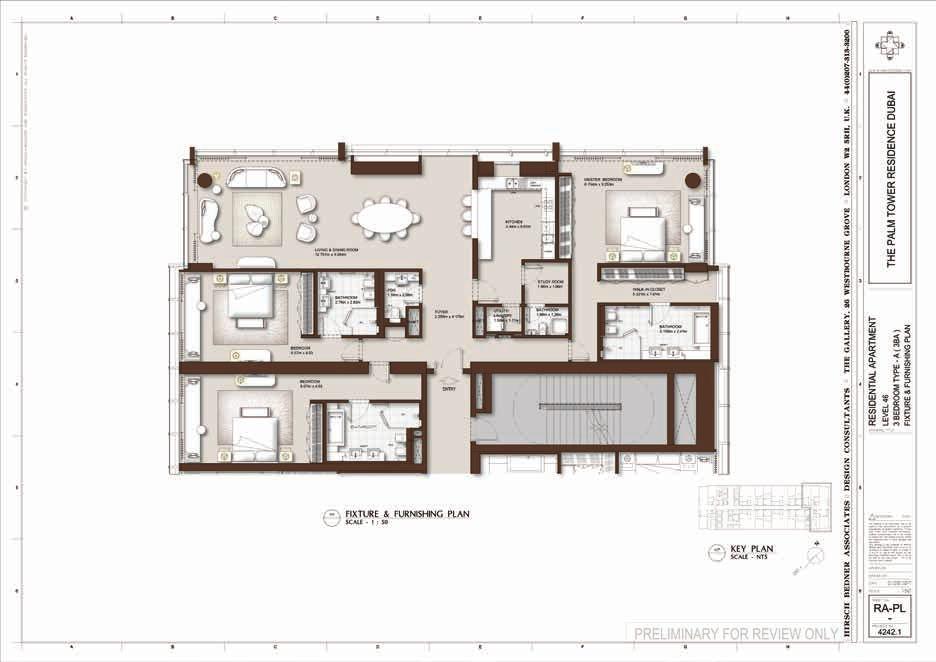 FLOOR PLANS Three Bedroom Two Bedroom Type B The developer reserves the right to make revisions. All the measurements and drawings are approximate.