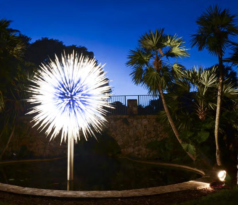 Latticino Sponsor/Private Tropical Chihuly Night $10,000+ As a Latticino Sponsor, your name will be listed on all Fairchild publications, Garden exhibition sponsor signage and our website, and you