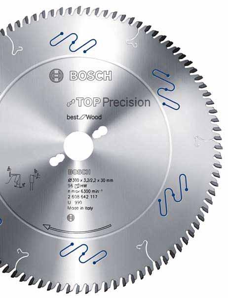 Bosch pribor 11/12 Kružne pile Top Precision 691 Trajne informacije o proizvodu na listu kružne pile Oštrenje, s lakoćom!