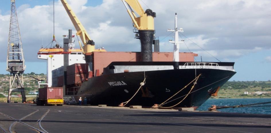 Zambia. Nacala Port: Deep Water Natural Port in East Africa Coast.