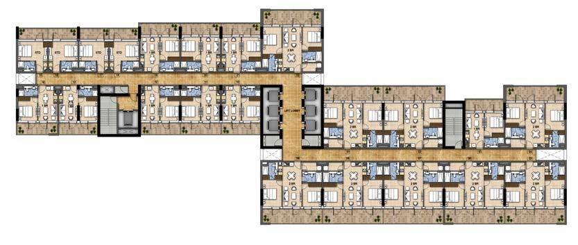 TYPICAL FLOOR PLAN 4 TH FLOOR TYPICAL FLOOR PLAN 5 TH FLOOR Disclaimer: All pictures, plans, layouts, information, data and details included in this brochure are indicative only and may change at any