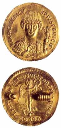 jednog (ili možda dva) medaljona Antonina Pija, gdje su četiri diska smještena unutar brončane kutijice, kojoj je prednja strana medaljona poslužila kao ures poklopca kutije, a stražnja strana kao