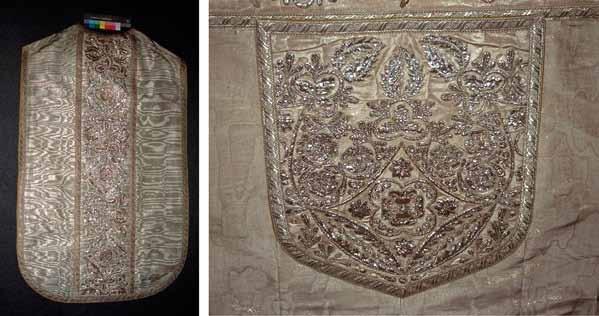 Fig. 3: Liturgical garments, so called "Maiornat",, decorative parts made of a coronation gown, donated to St.
