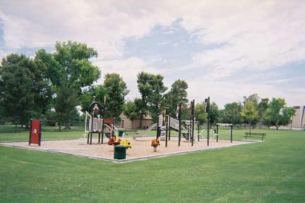 Public restrooms City View, one of North Las Vegas more interesting parks, features a lovely waterfall and stream that meanders past trees, playgrounds, and picnic tables before