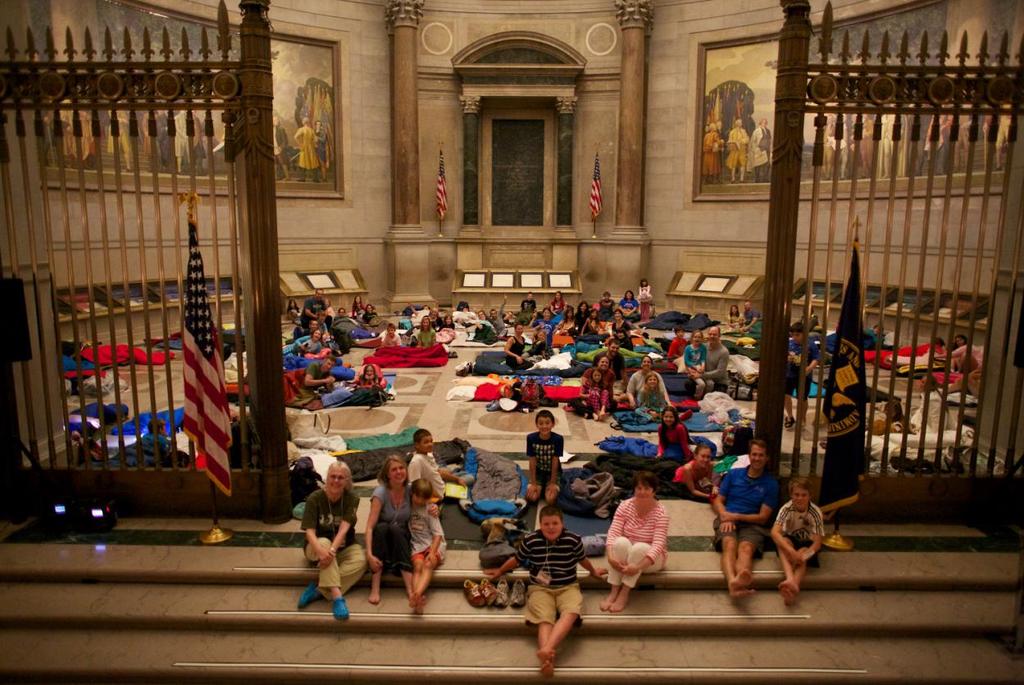 SLEEPOVER AT THE NATIONAL ARCHIVES