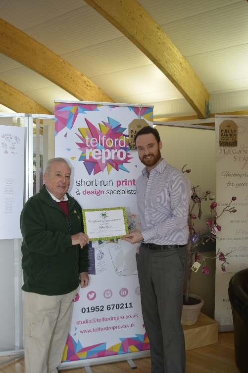 Friends of Telford Town Park award certificates of appreciation to any business or organisation
