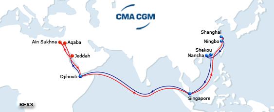Med Commercial name : CHINE BOSPHORE Vsls Fleet: 9 Vessels Total Journey: