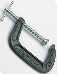 C CLAMP SET features light duty, deep reach ductile frames; plated steel screws, handles and swivels.