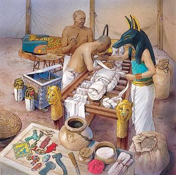 Egypt s Religion (cont.) To protect the pharaoh s body after death, Egyptians developed an embalming process.