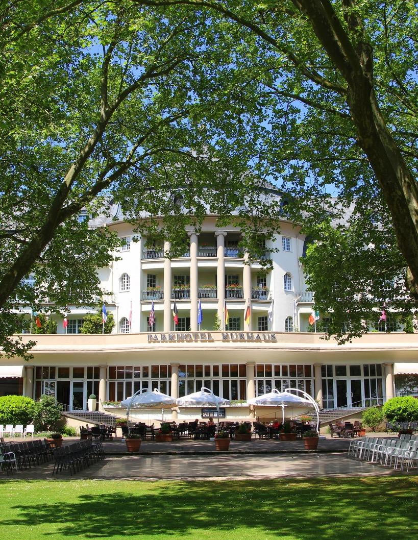 14 PK PARKHOTEL KURHAUS Bad Kreuznach - Germany The gracious hotel built in 1913 and situated in the SPA Garden of Bad Kreuznach, on an island surrounded by the river Nahe, Germany.