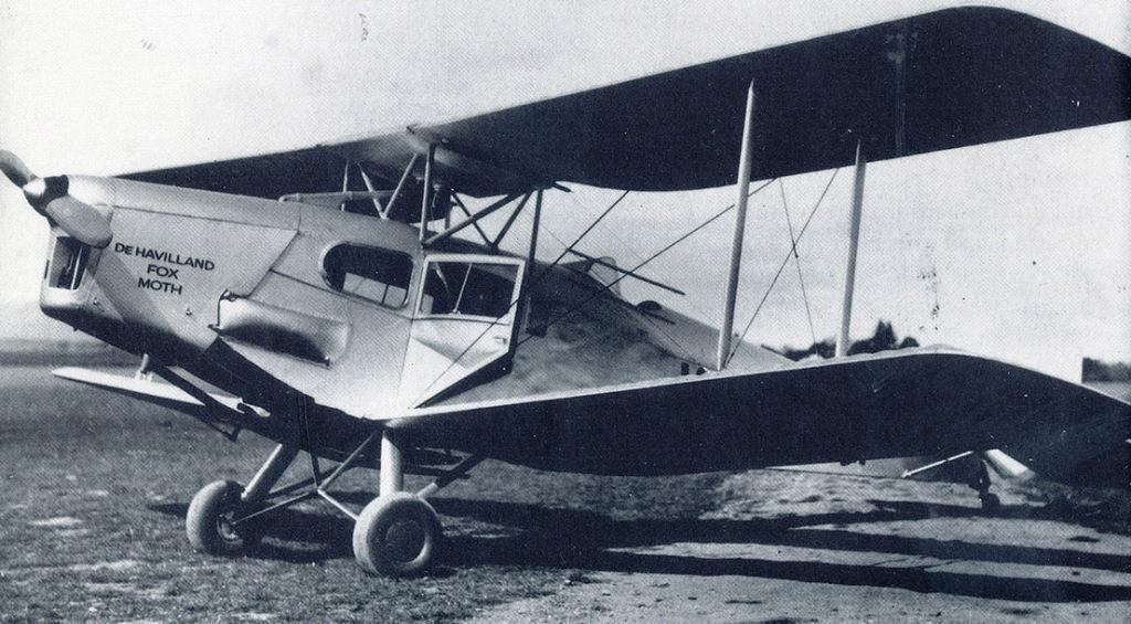 The first venture into aviation by Holyman brothers Ivan and Victor was with the purchase of DH-83 Fox Moth named Miss Currie.