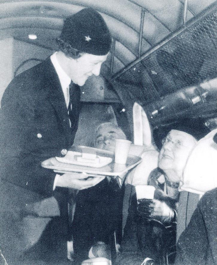 Rita Grueber, one of two air hostesses employed by ANA in 1936 the first Australian Airline to do so Unfortunately for AOA, fate interceded in early 1937 with the loss of two Stinsons with a number