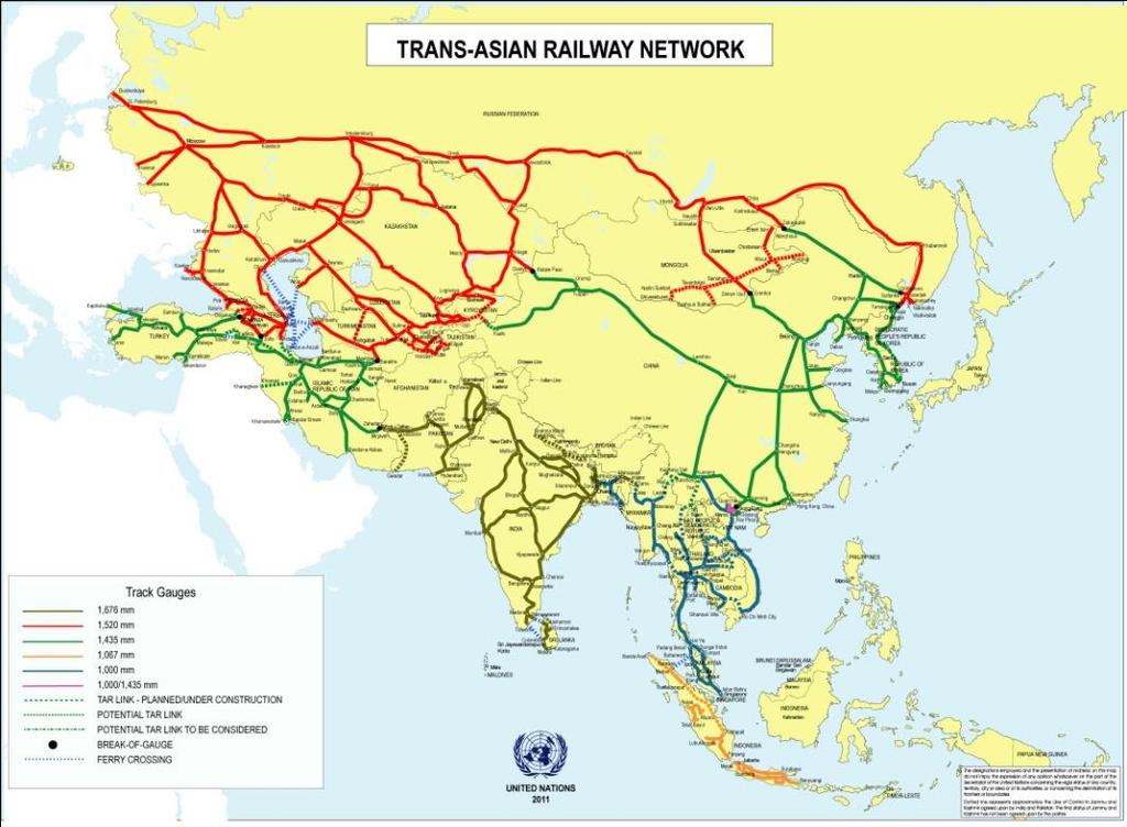 Trans-Asian Railway Network Mandalay-Yangon Mandalay-Lashio [ Muse