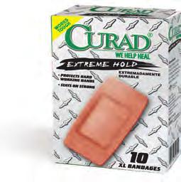 CURAD Extreme Lengths bandages are extra long for extra hold. They wrap around the finger twice to stay on strong!