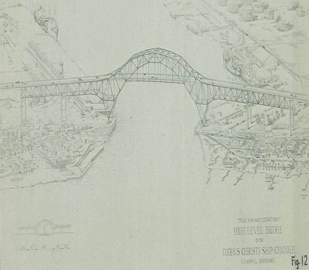 This vintage drawing of the channel crossing prepared by Mr.