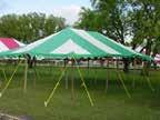 Standard tent tops are complete with all guy ropes attached. Ratchet straps can be purchased individually.