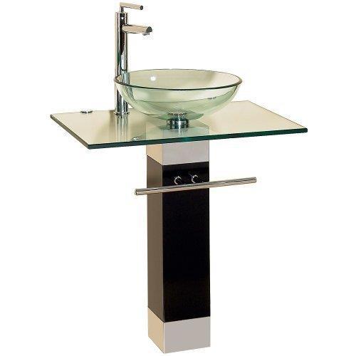 At 22-5/8 in. wide, it s narrow enough to fit almost any lavatory and makes the room appear more spacious with an open, airy look. Vanity dimensions: 22-5/8 in. W x 18 in. D x 35 in.