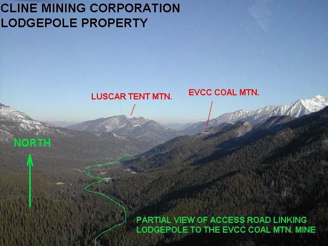 Figure 13. Landscape context of the proposed Lodgepole open-pit coal mine.