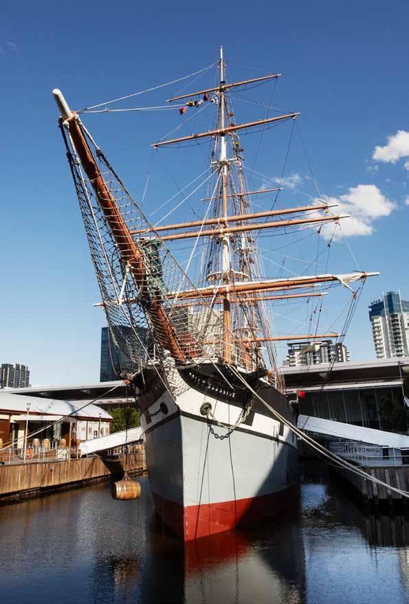 Polly Woodside Built in 1885 and having travelled the world as a cargo ship until 1968 the Polly Woodside is an iconic Melbourne landmark.