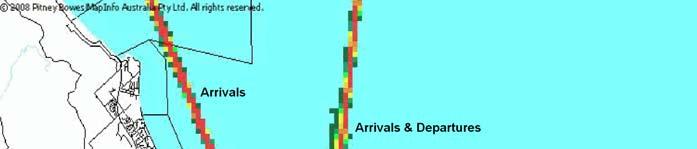 Track Density Plot for All Aircraft Operations Track density plots display the pattern of