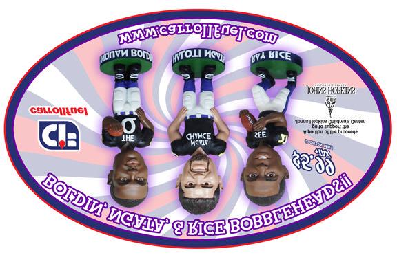 2010 Bobbleheads Will Be Available Soon! A portion of the proceeds go to support the Johns Hopkins Children s Center. Choose from Anquan Boldin, Haloti Ngata, and Ray Rice. Buy each for just $5.