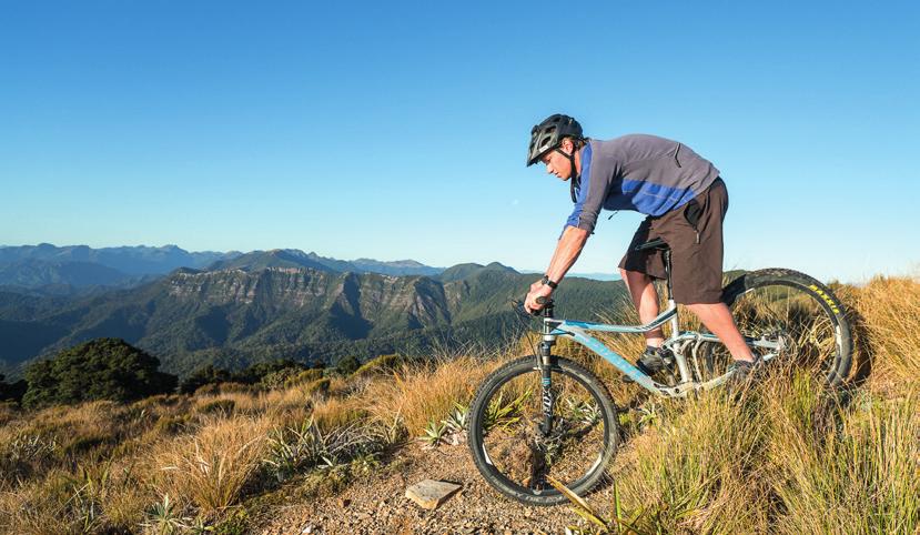 MOUNTAIN BIKING The Paparoa Track and Pike29 Memorial Track are shared-use tracks for walkers and mountain bikers.