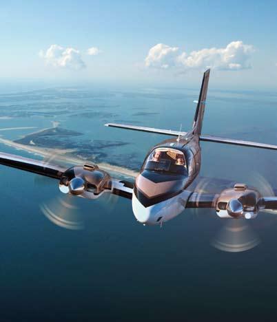 The powerful twin Continental engines allow you to take off in only 2,300 feet (701 m),