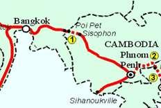 Country Section Status Cambodia - Thailand Cambodia side Sisophon Poipet [48 km] Thailand