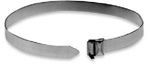 Stainless Steel Clamps & Cable Ties Ty-Rap Free-End Stainless Steel Clamps Pre-assembled for single or double wrapping.