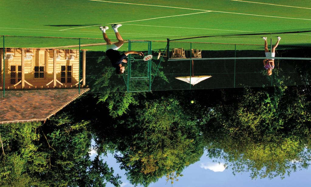Tennis Game, set and match! Two all weather tennis courts are offered to guests on a year-round complimentary basis. Racquets and balls can be provided. No one to play with?
