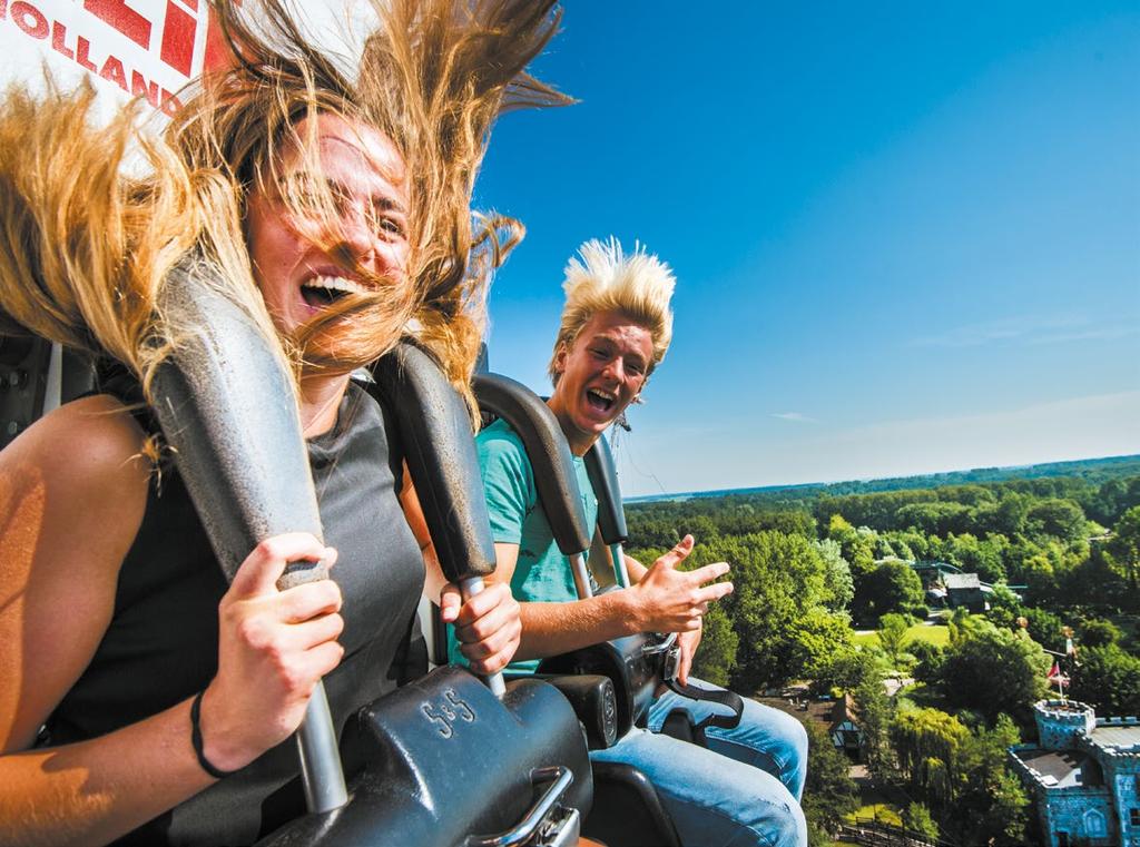 Walibi Holland = 100% thrills! In Walibi Holland, you are sure to overdose on adrenaline! What about the newest ride: Lost Gravity? It is so bizarre that you will flip out before the ride even starts.