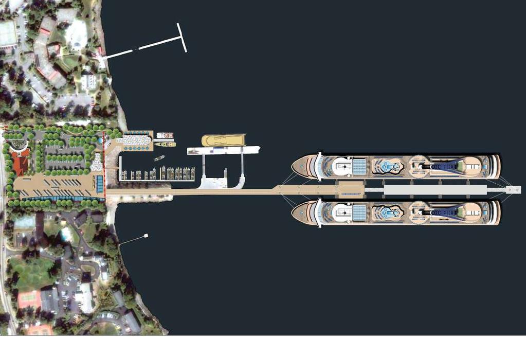 Cruise Ship Pier Development Bar Harbor, Maine Client: Town of Bar Harbor Bermello Ajamil & Partners provided the planning and design for a cruise ship pier at the site of an international ferry