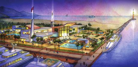 engineers to defi ne marina breakwater entrance, developed the site design and site plan, and