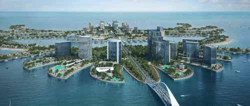 The design will include 500 beachfront villas, 300 canal