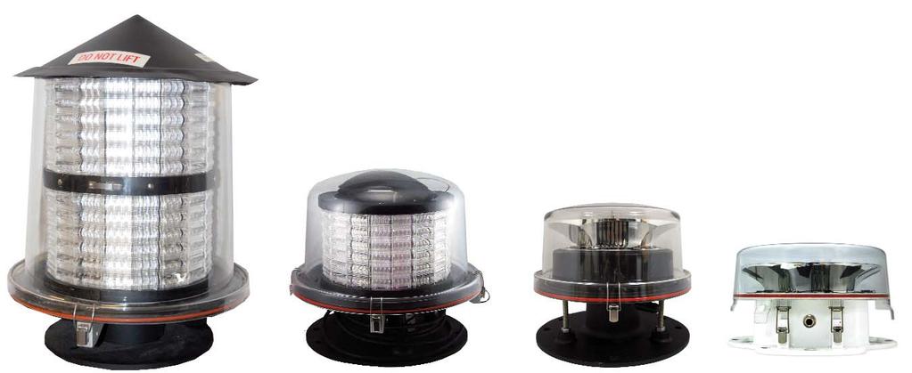 Vigilant LED Based L-864 Red Medium Intensity Beacon FEATURES Industry s Longest Warranty All LED Flash Head = 10+ Years Life Expectancy